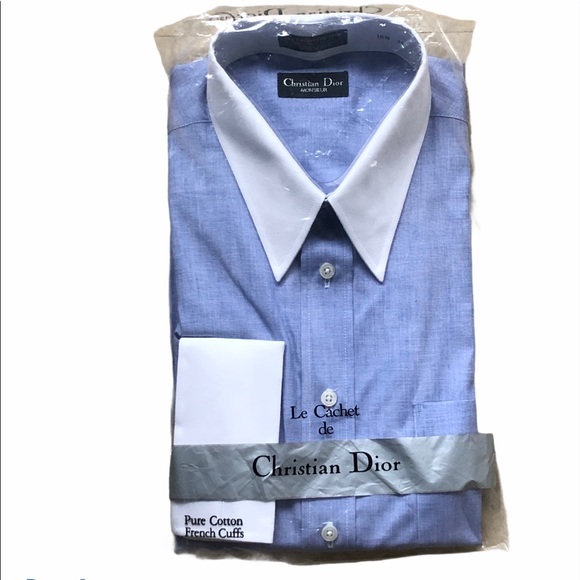 Dior Other - Christian Dior Pure cotton French cuff dress shirt